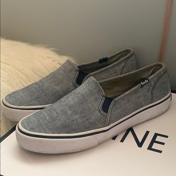 keds denim slip ons